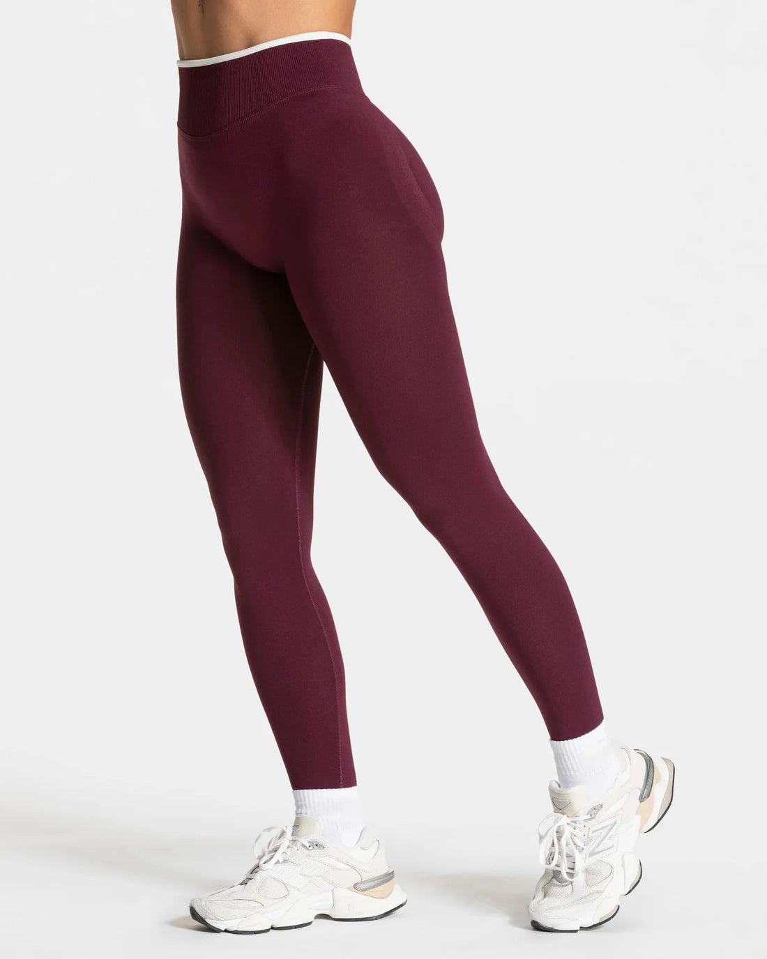 Contrast Seamless Yoga Pants Women's High Waist Hip-lifting Quick-drying Naked Soft Stretch Tight Slimming Peach Hip Fitness Pan ATFH
