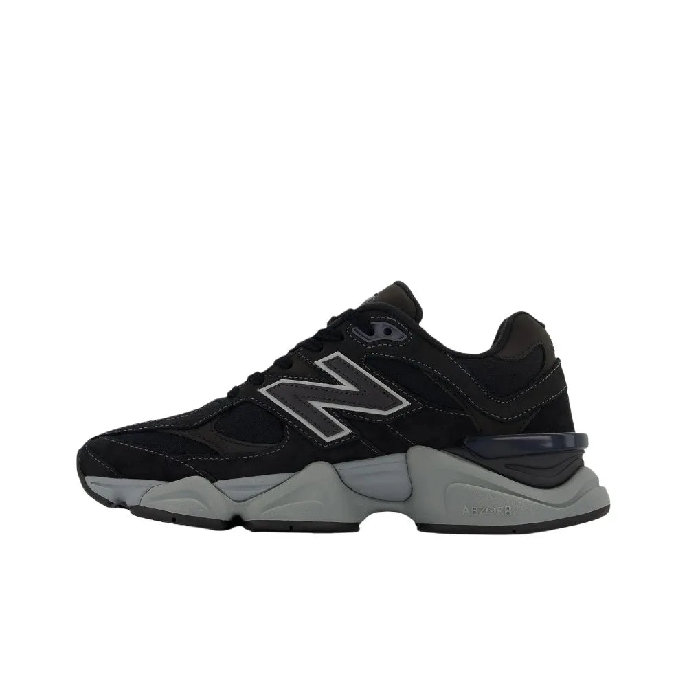 New Balance NB 9060 Unisex Thick-soled Durable Breathable Black Lifestyle Casual Shoes U9060ORA