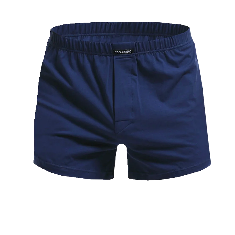 2pcs Mens Boxer Shorts Soft Stretch Knit Breathable Cotton Boys Men Underwear Boxers Long Panties Sleep Bottoms Plus Size