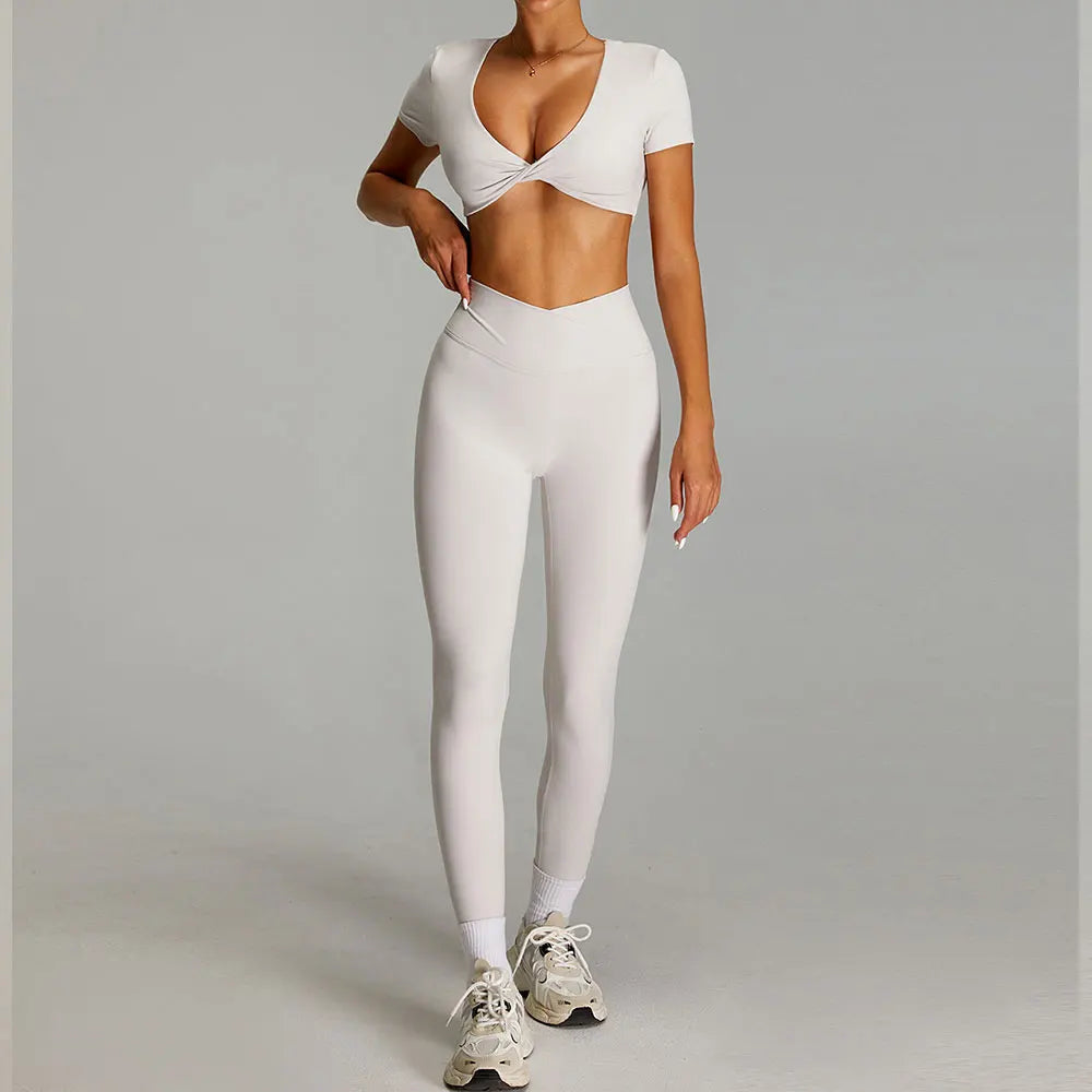 2 Pieces Sportswear Women Yoga Set Gym Clothes Sportswear Yoga Suits Fitness Set Tracksuits Sports Bra Gym Outfits Leggings - ATFH
