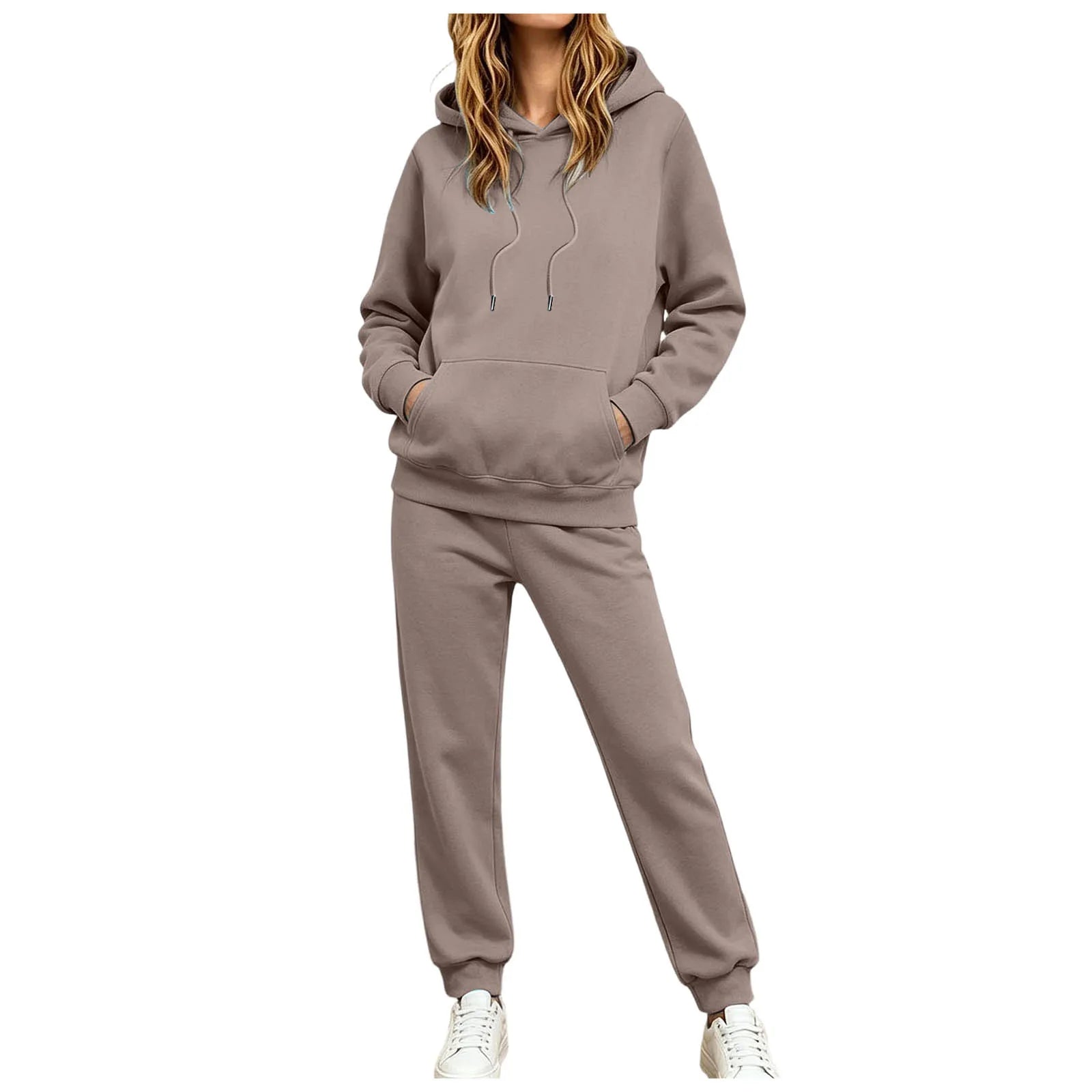 Women Jogging Bottoms Hoodie Tracksuit Sports Trousers Leisure Suit Set Hoodie Sweat Jacket Jogging Suit With Work Out Outfits