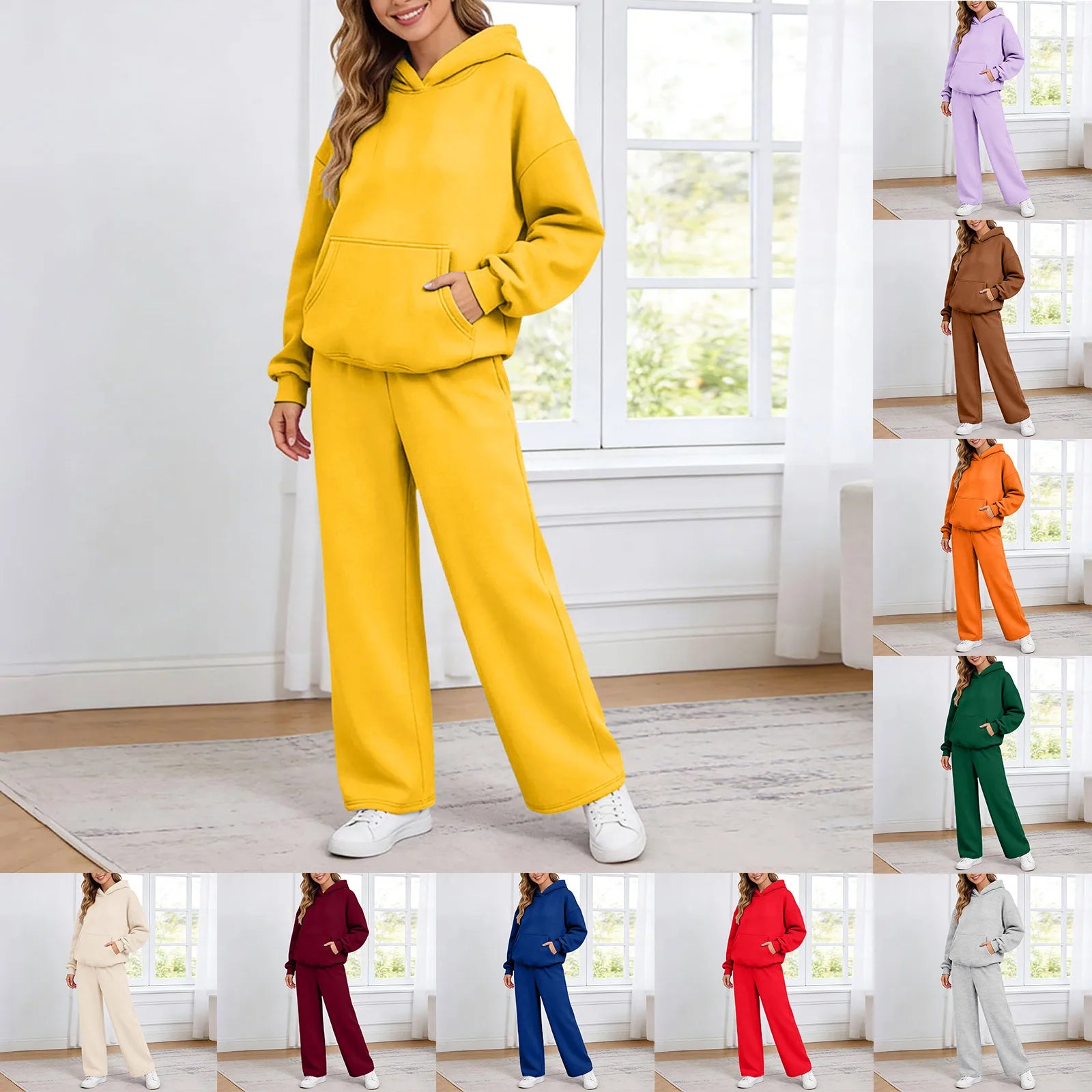Women Jogging Bottoms Hoodie Tracksuit Sports Trousers Leisure Suit Set Hoodie Sweat Jacket Jogging Suit With 1940s Jumpsuit