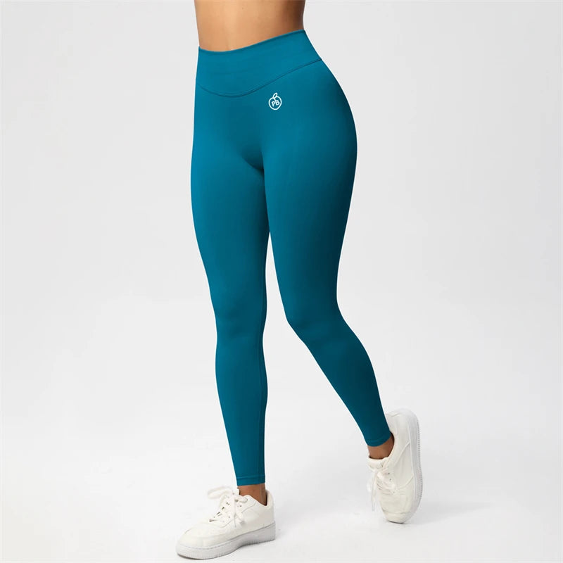 Women BUM Shaping Leggings Seamless Sport Yoga Pants Leggings Sport Hip Lifting Yoga Gym Running Quick Dry Pants Scrunch Butt - ATFH