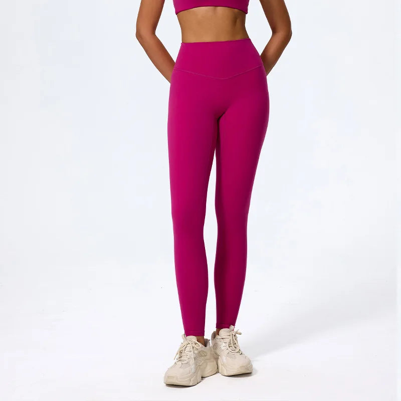 Summer Super Soft Fabrics High Waist Yoga Pants Running Train Tights Women Push Up Sports Leggings Women Breathable Gym Leggings - ATFH