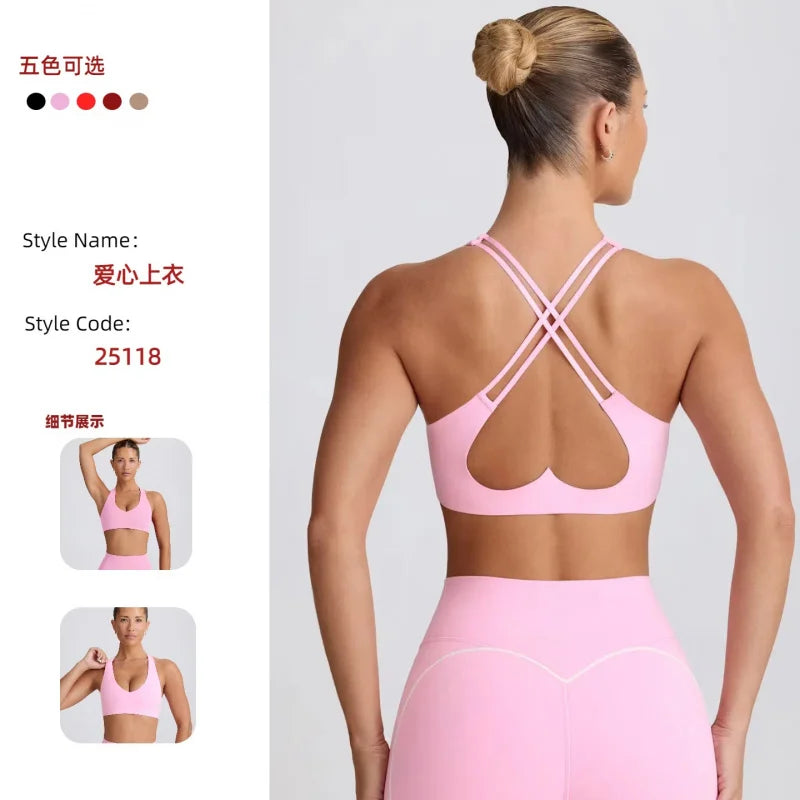 SexyVSports Yoga Vest with Chest Pad, Can Be Worn Outside, Fitness Training Top - ATFH