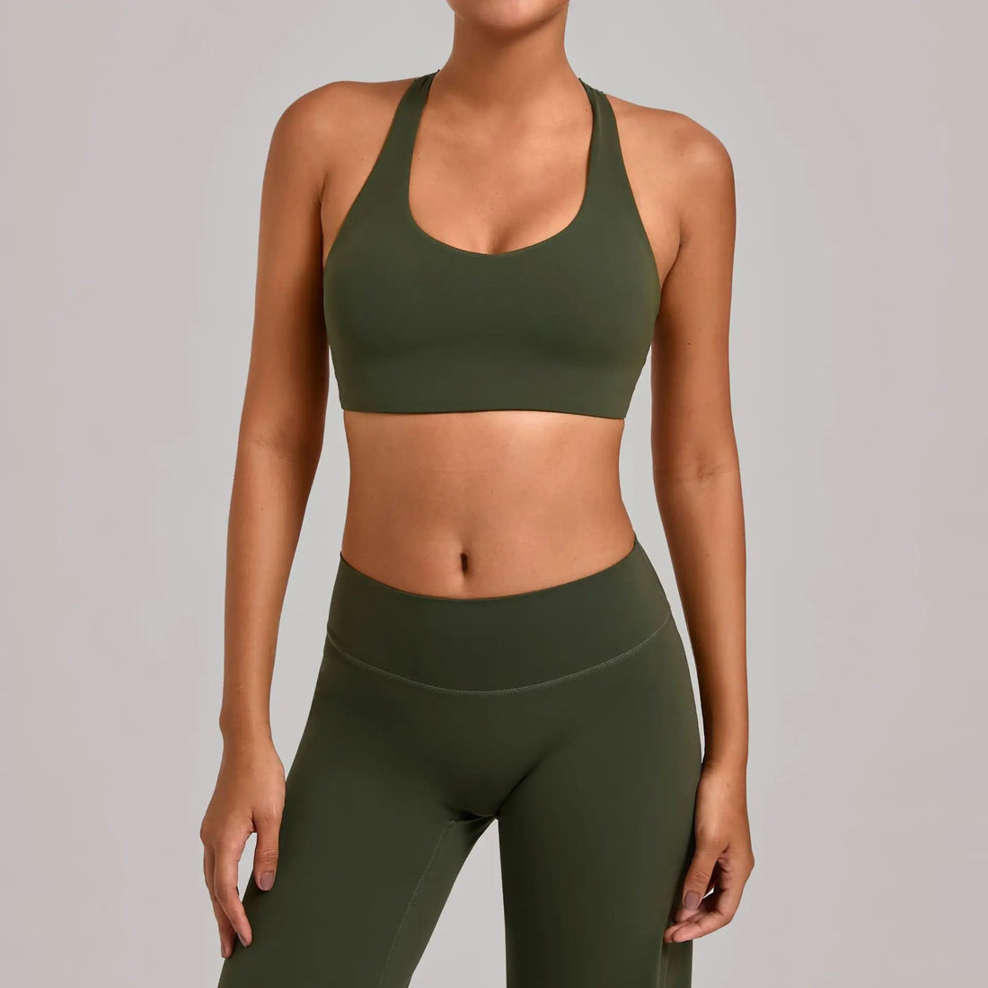 Ning yu Breathable Tank top Sports bra Women's Tight fitting outdoor Yoga bra Running and Fitness Sports bra Shockproof Gym Bra - ATFH