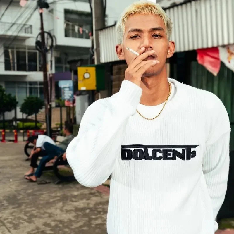 Y2K vintage man sets hoodies oversized M9 digital printing letter sweatshirt fashionable high street unisex clothing casual wear - ATFH