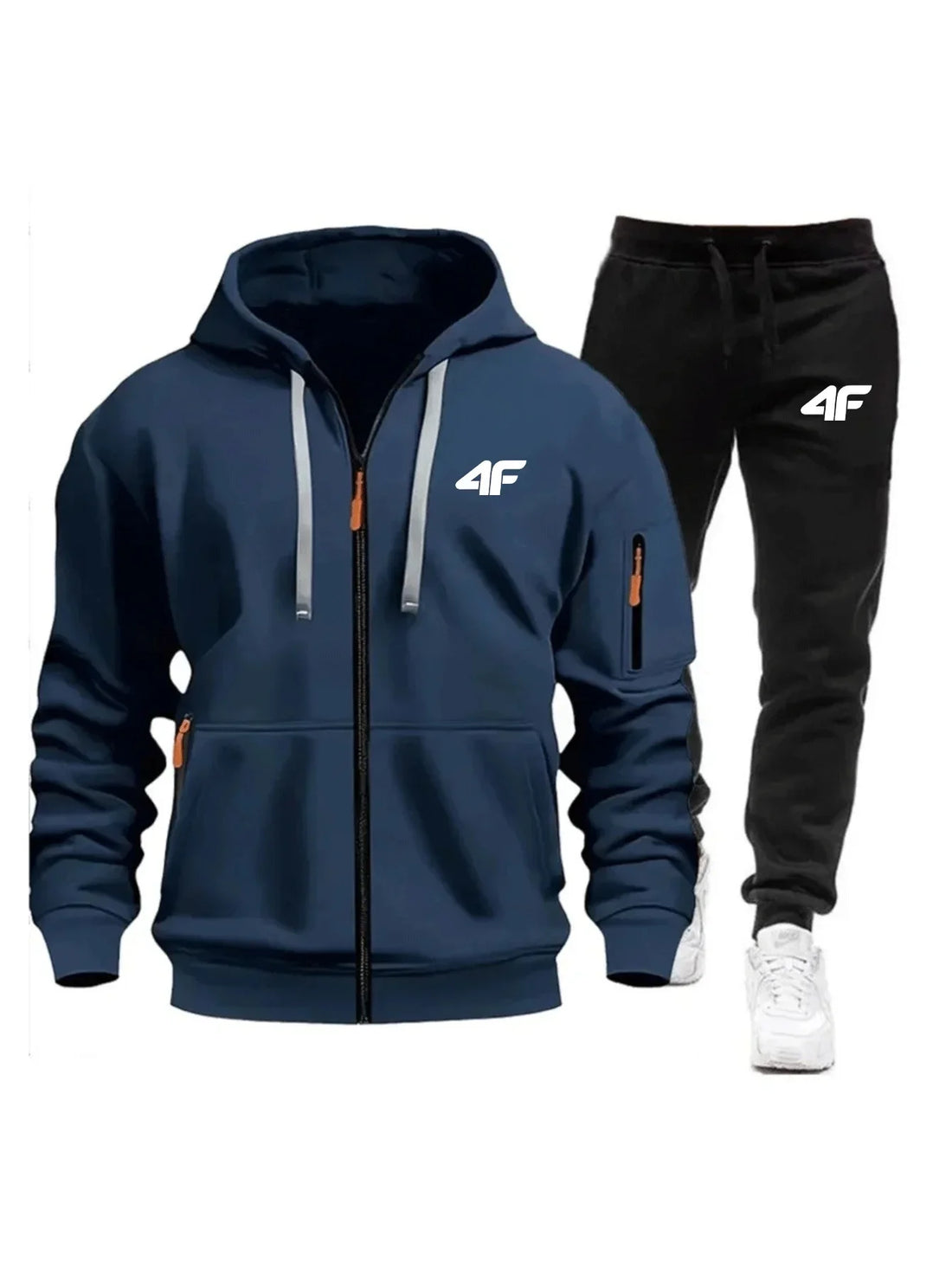 Sets for Men Two Piece Outdoors Mens Tracksuit Set Hot Sales Sportswear Man Sweatpants Hoodie Fashion Comfortable Casual Jogging - ATFH