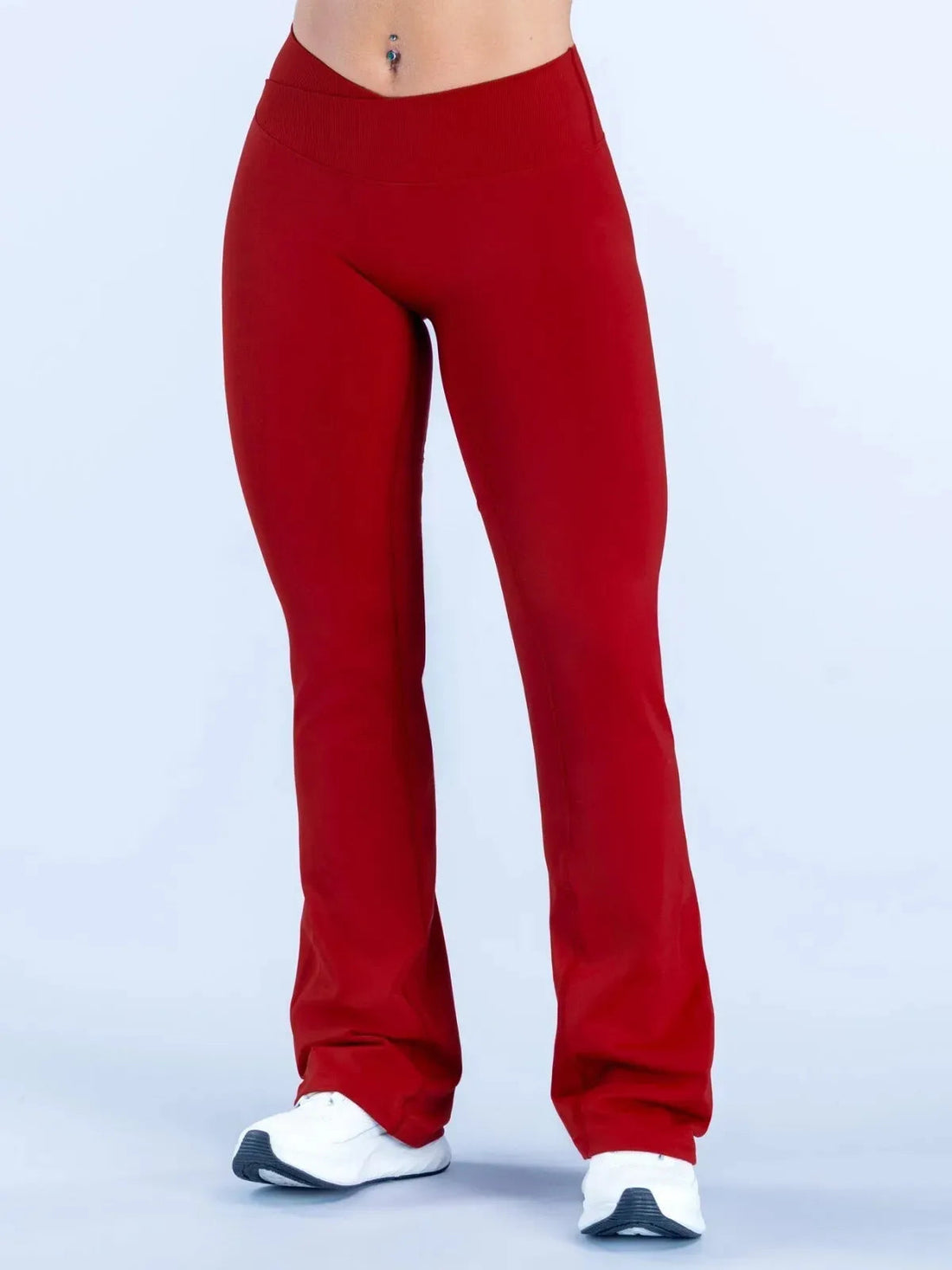 DF Vision Flares Women Seamless Gym Yoga Pants High Cross Waist Fashion Sports Leggings Fitness Wide-leg Workout Trousers ATFH