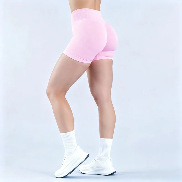 HISTELLO Impact Shorts 4.5‘’ Seamless Women Gym Sports Wear Butt Lift Fitness Short Pants Yoga Biker Running Workout Leggings