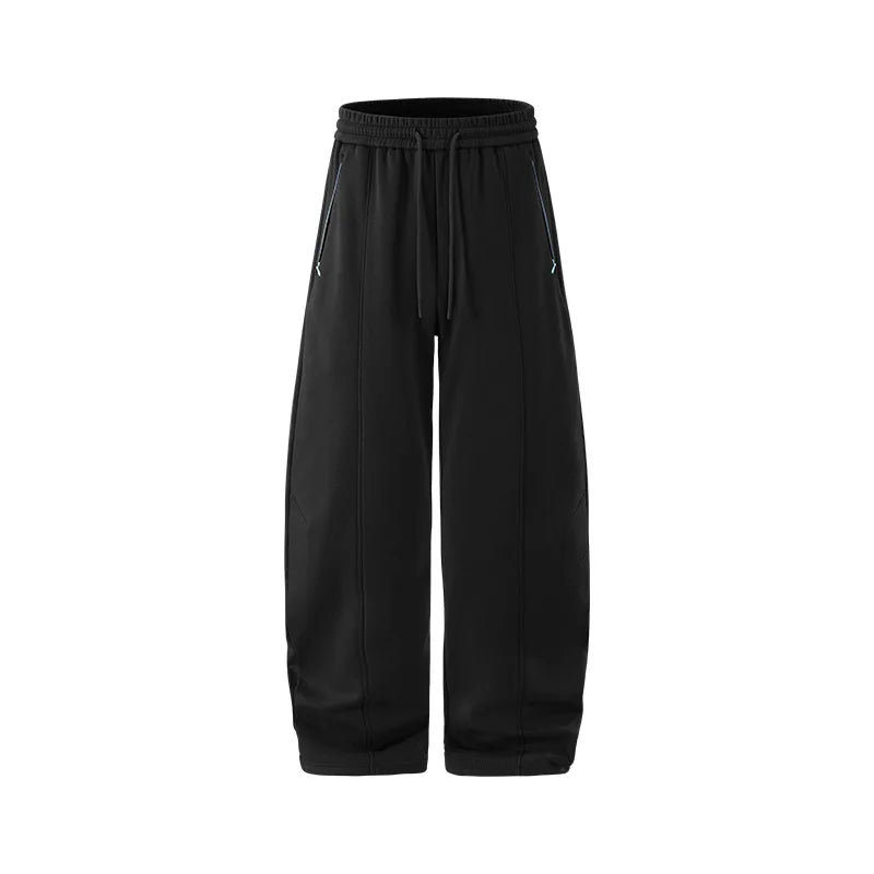 Custom LOGO men's 340G cotton polyester fleece sweater winter new eggshell fleece hoodie scimitar sweatpants couple suit - ATFH