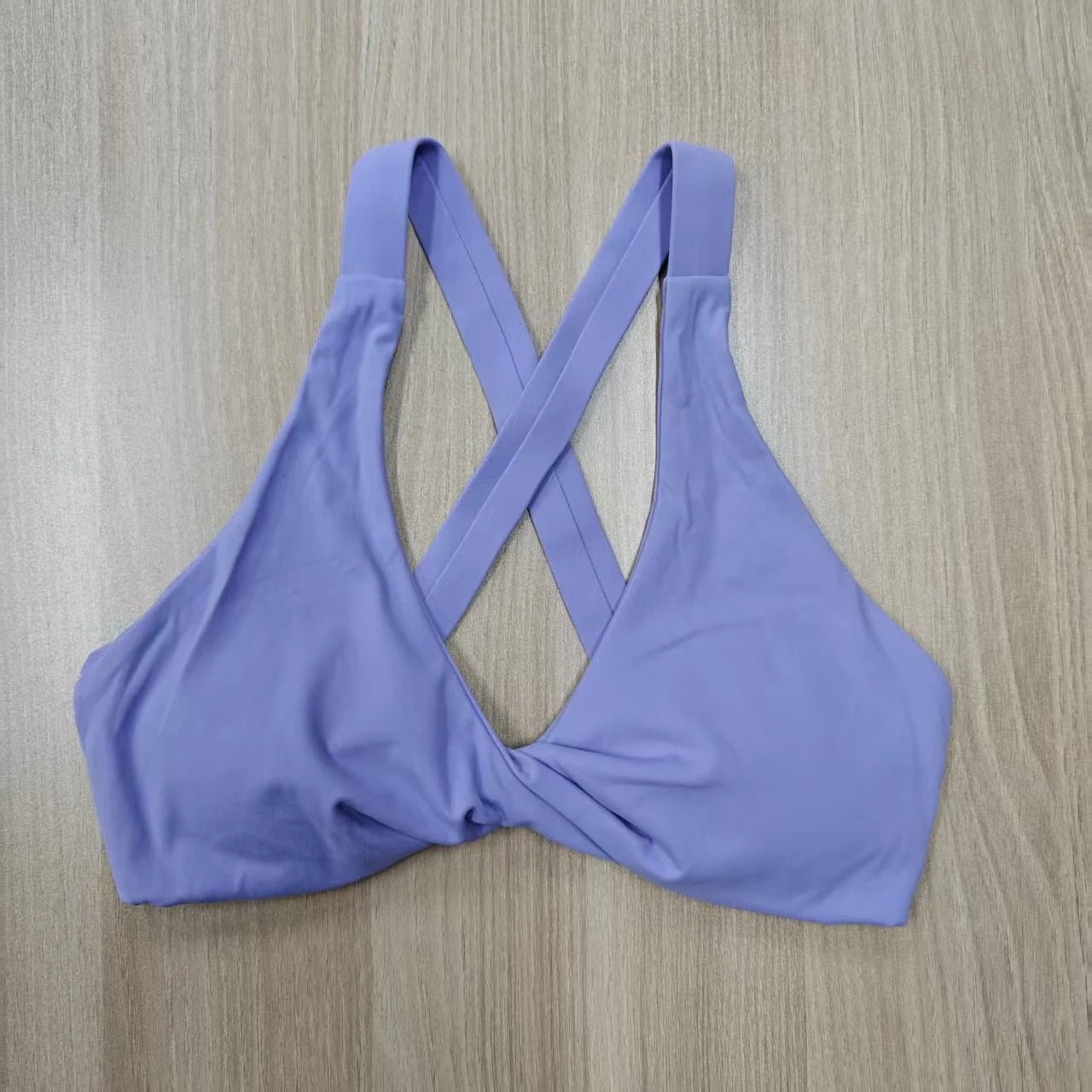 SHINBENE Women's Twist Workout Sports Bras Back Cross Padded Low Impact Fitness Bra Yoga Crop Tops - ATFH