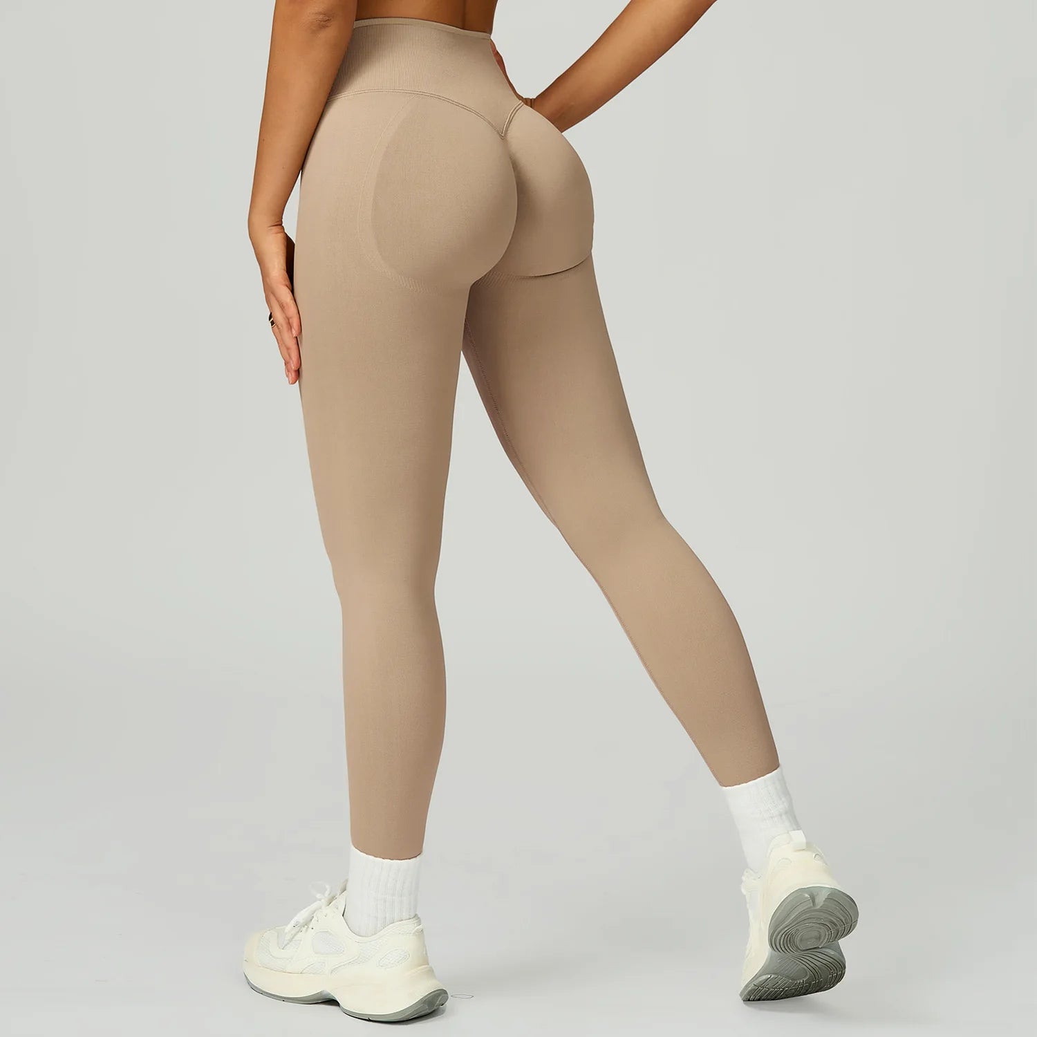 Seamless Sports Leggings Women Fitness Running High Waist Slim Yoga Pants Push Up Scrunch Butt Tights Gym Athletic Workout Pants - ATFH