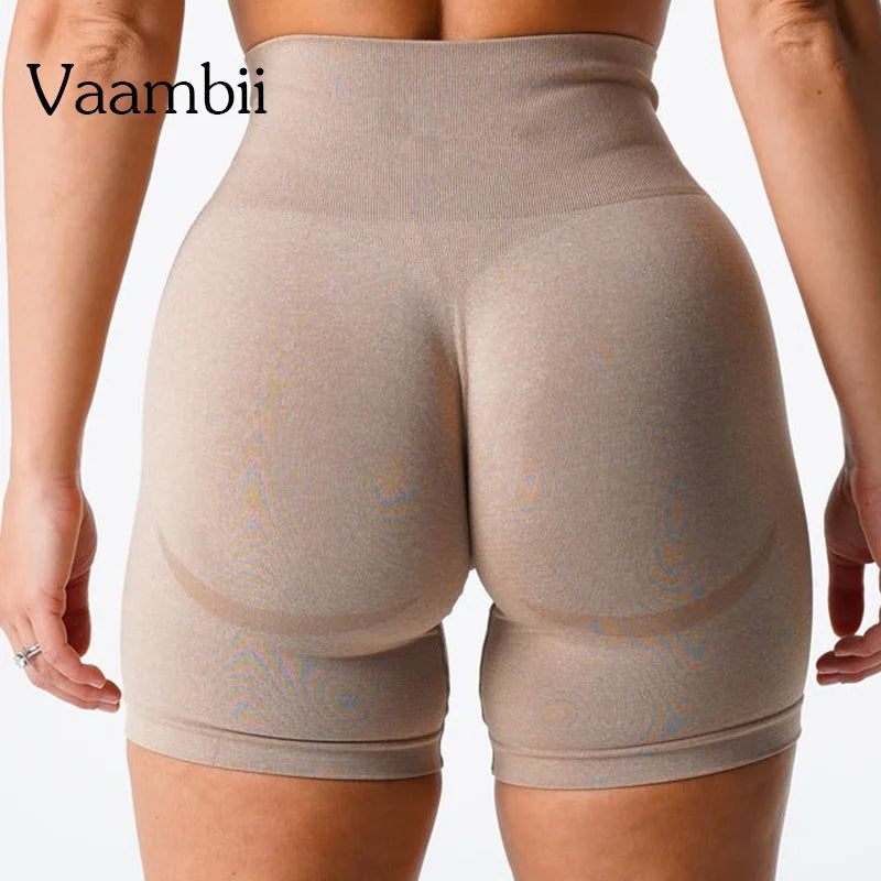 Push Up Yoga Shorts Spandex Solid Seamless Shorts Soft Workout Clothes For Women Tights Fitness Outfits Yoga Pants Gym Wear Tahsi Fashion House