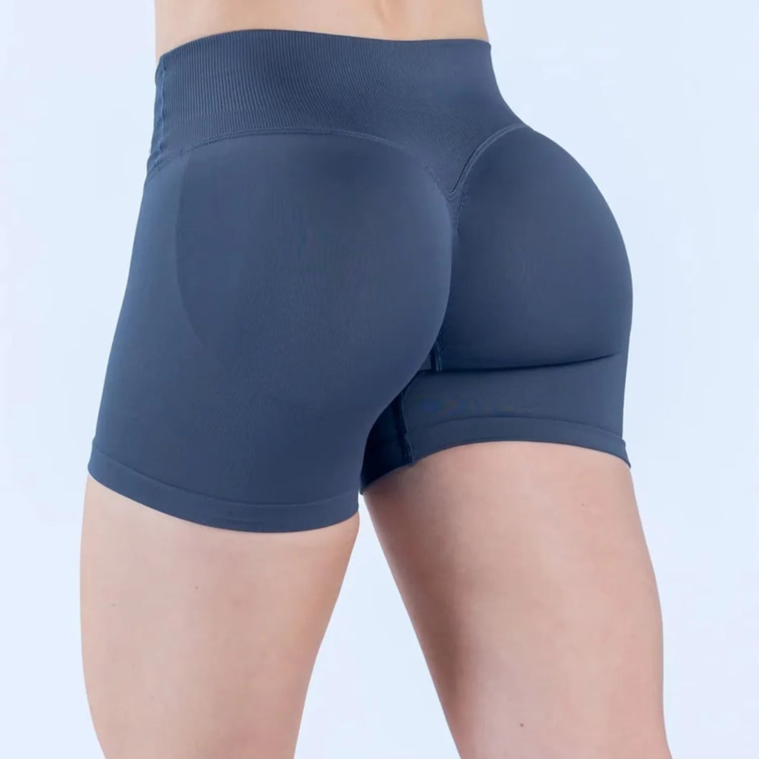 Summer High Waisted Training Workout Shorts Seamless Cross Waist Sexy Running Fitness Short Pants Solid Color Gym Leggings Tahsi Fashion House