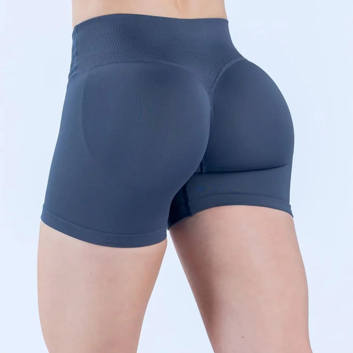 Summer High Waisted Training Workout Shorts Seamless Cross Waist Sexy Running Fitness Short Pants Solid Color Gym Leggings Tahsi Fashion House