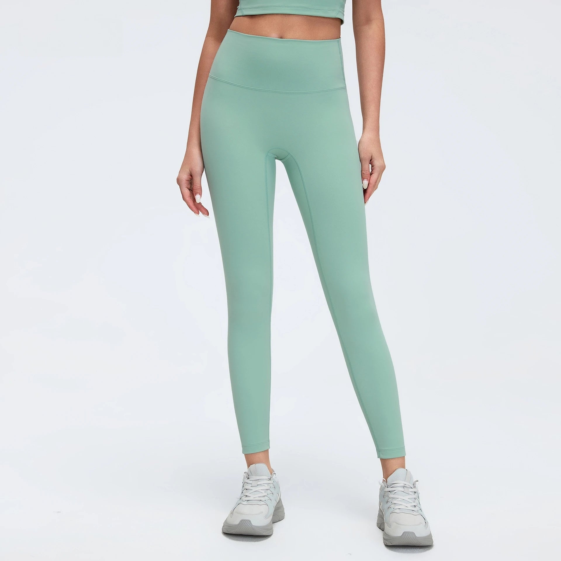 2025 New High Waist Naked Feeling Yoga Pants Women Push Up Sports Leggings Fitness Running Seamless Leggings Gym Girl Leggings - ATFH