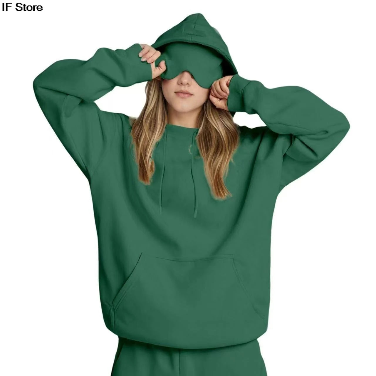 new style Eye mask hoodie y2k clothes man and women winter clothes Loose casual and fashionable sportswear Hoodie with eye mask - ATFH