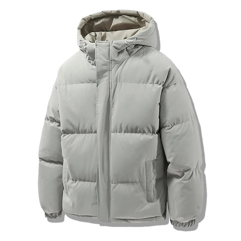 Winter Men Parkas Thick Warm Jacket Hooded Quilted Jacket Down Jacket Casual Cotton-Padded Puffer Coat Unisex Outwear
