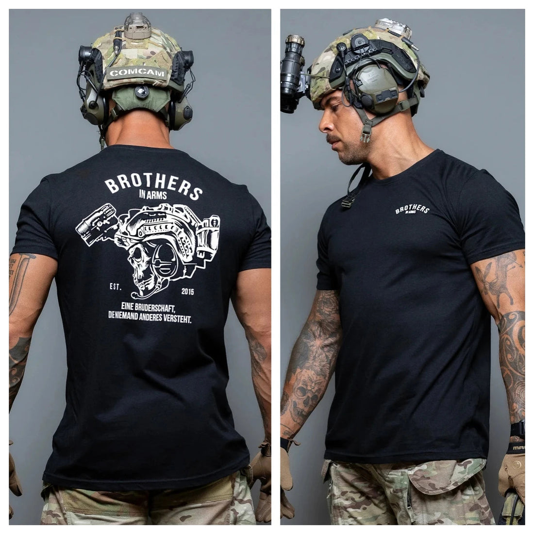 Acta Non Verba Military Tactical Art Style Summer Casual T-shirt Men's and Women's Luxury Brand ATFH