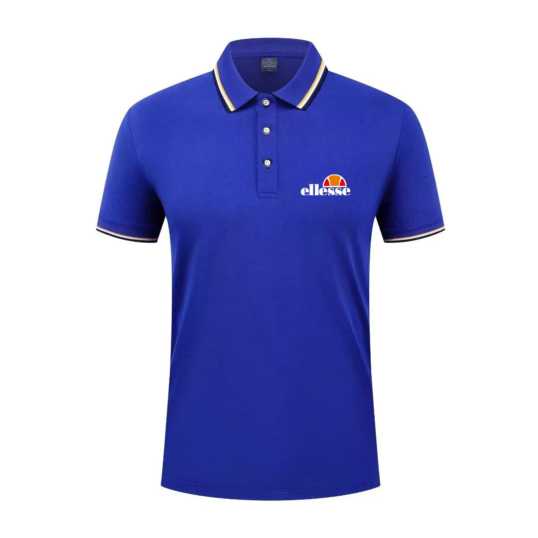 2026 New Men's Casual Solid Color Short Sleeved Polo Shirt Summer Fashionable and Comfortable Versatile Top
