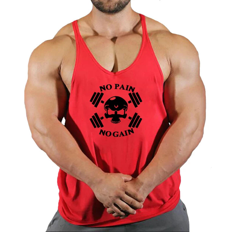 2026 Brand Fitness Clothing Bodybuilding Singlets Tank Top Men Muscle Shirt Sportswear Vests Cotton Stringer Tops