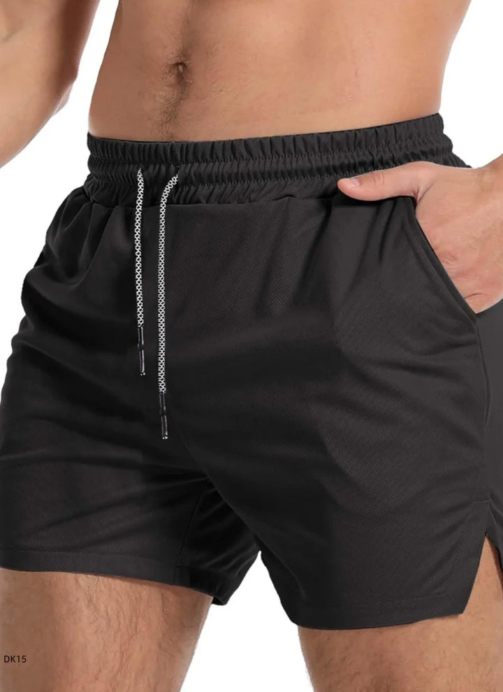 Running shorts men's gym sports shorts 2-in-1 quick drying exercise training gym fitness jogging shorts summer men's shorts
