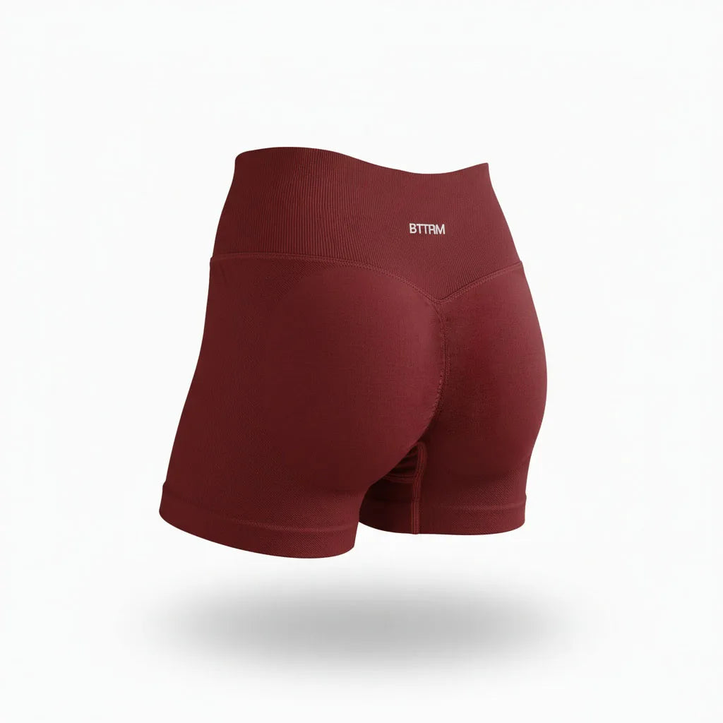 BetterMe High Waisted Yoga Shorts Fashionable and Sexy Running Fitness Pants Solid Color Yoga Leggings