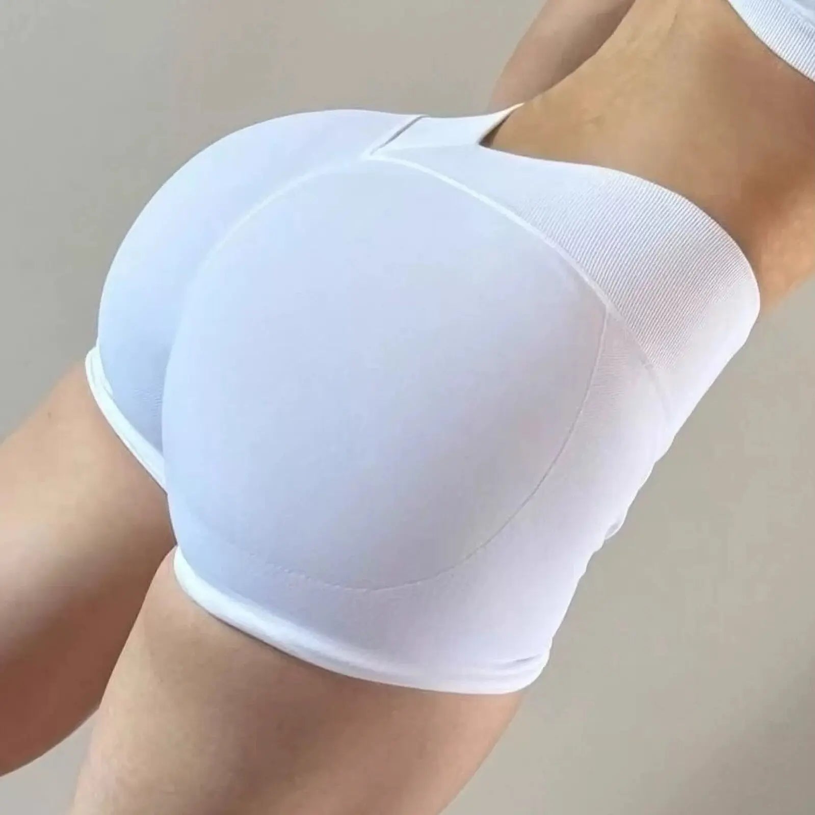 High-Waisted Peach Butt-Lifting Fitness Gym Sports Shorts for Women Tight-Fitting Belly-Control Outdoor Running Training Yoga