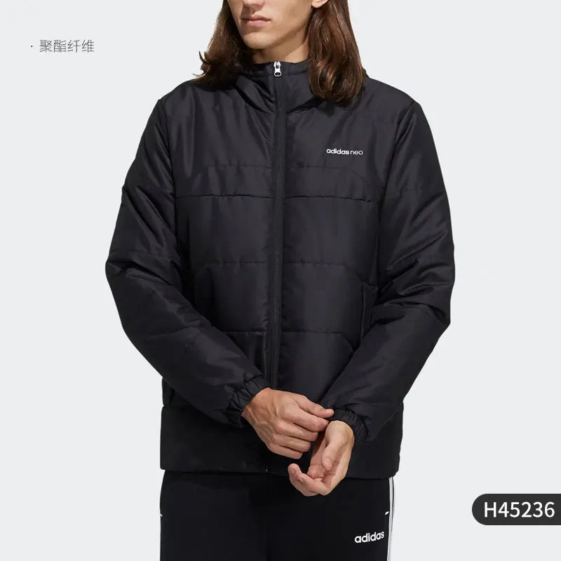 Adidas genuine Neo men's sports warm hooded cotton jacket H45236