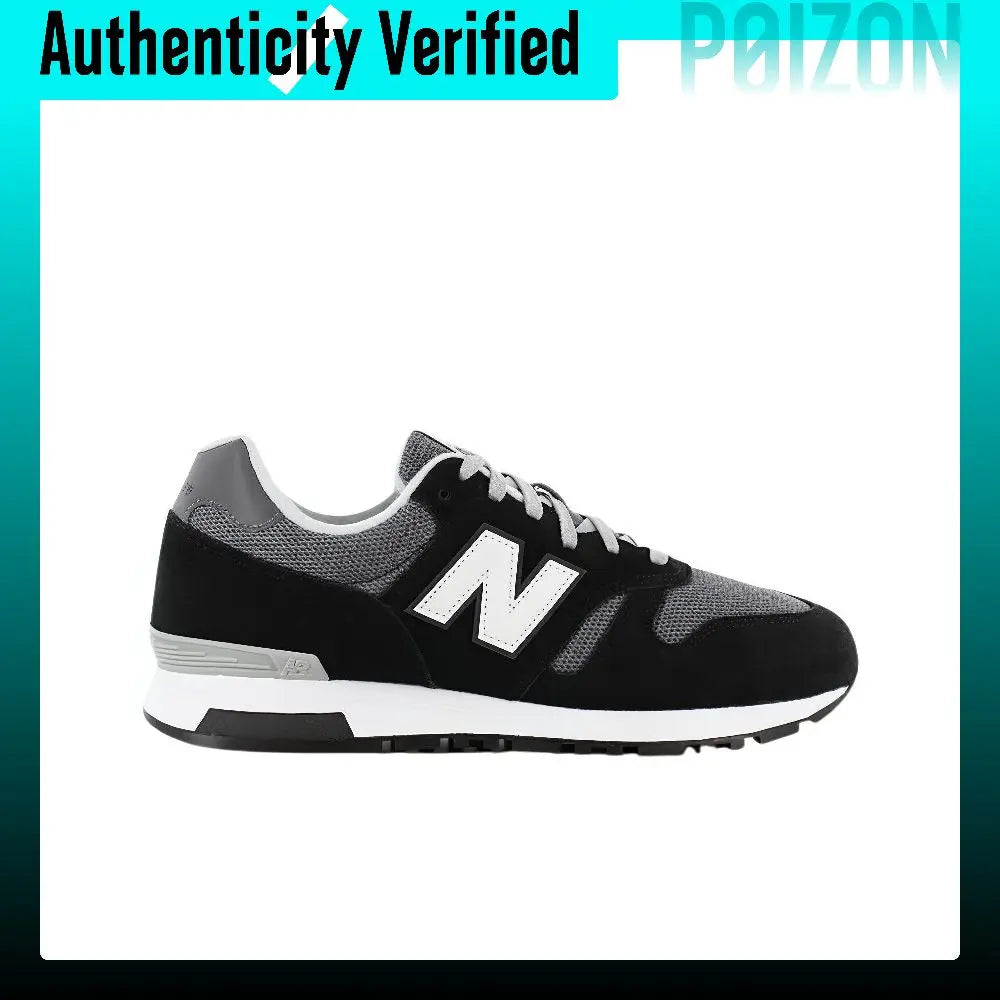 New Balance NB 565 Comfortable Breathable Low top Casual Running Shoes Unisex Gray Black ML565CBK