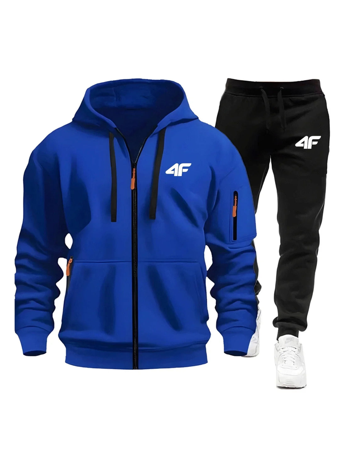 Sets for Men Two Piece Outdoors Mens Tracksuit Set Hot Sales Sportswear Man Sweatpants Hoodie Fashion Comfortable Casual Jogging - ATFH