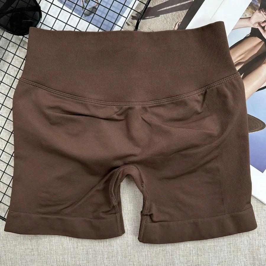 Seamless Yoga Workout Shorts for Women Low Waist Butt Lift Biker Shorts Gym Fitness Activewear Sports Training Shorts