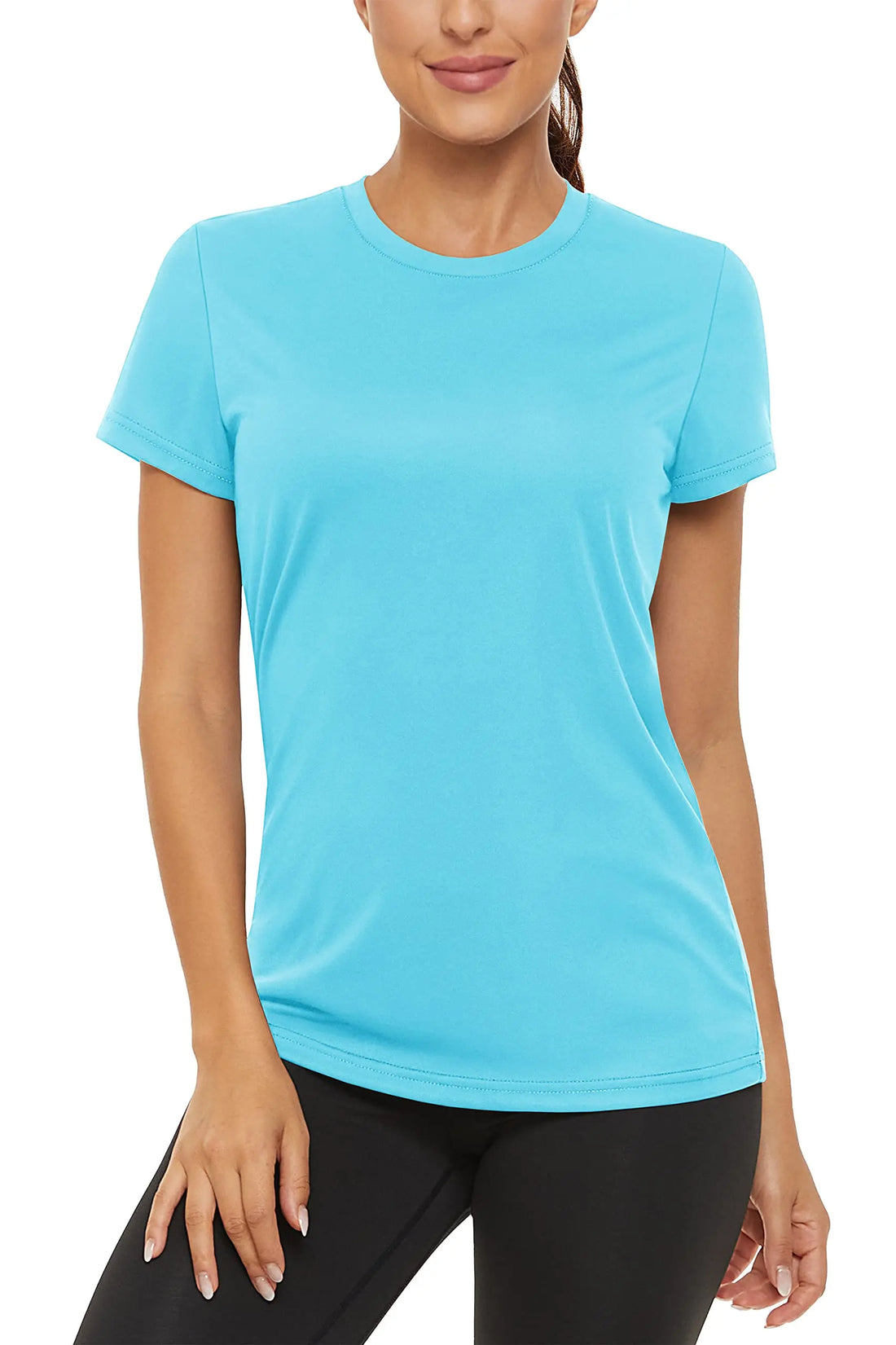 TACVASEN Summer Casual Performance T-shirts UPF 50+ Quick Dry Womens Sun Protection T-shirt Outdoor Running Swim Tee shirts Tops - ATFH