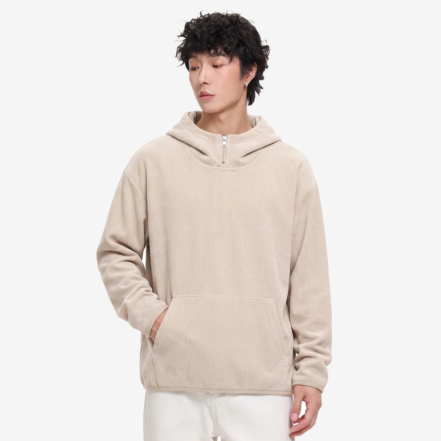 Spring Autumn Hooded Sweatshirts Men Streetwear Fashion Casual Loose Pullover Hoodies Sweatshirts Campus Boys Vintage Hoody Tops