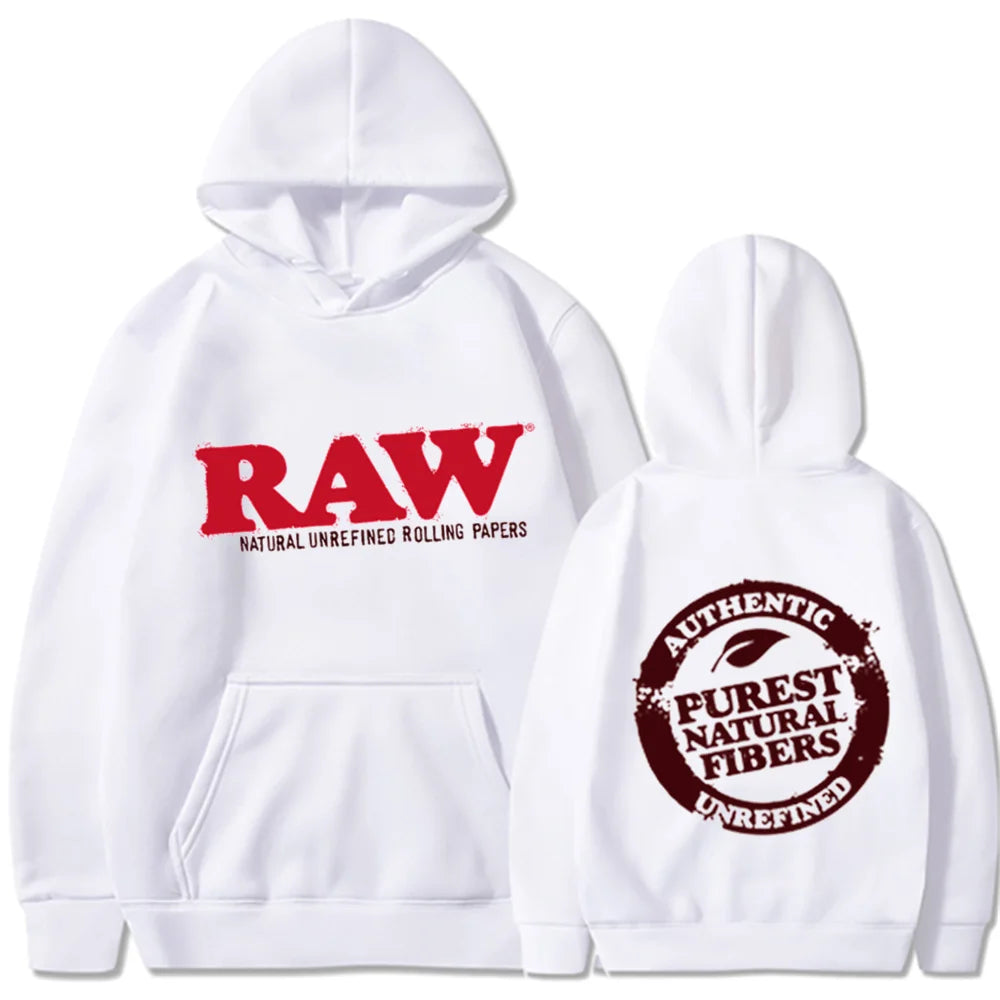 RAW 2026 Fashion Hoodie Men Sweater Fleece Hooded Harajuku Hip Hop Casual Men Ladies Hoodie High Quality Pullover Hoodie - ATFH
