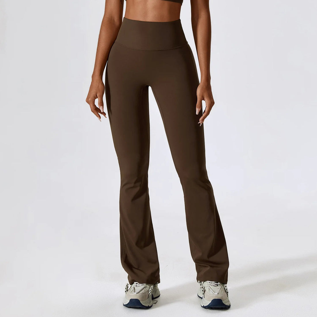 Workout Flare Leggings Yoga Pants Women High Waist Wide Leg Pants Women's Gym Fitness Sports Flared Pant Latin Dance Trousers ATFH