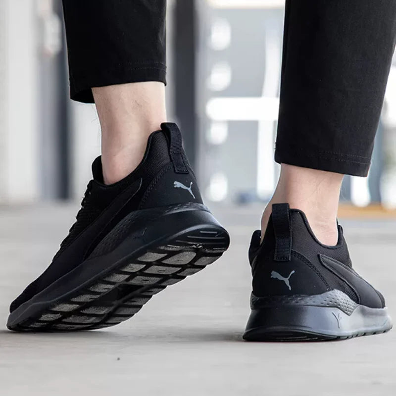 PUMA 371128-01 Unisex Summer Black Cushion Running Shoes Breathable Light Casual Sports Sneakers For Men Women