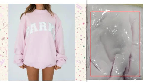 Women's sweatshirt for fitness and exercise with embroidered design and hood - ATFH