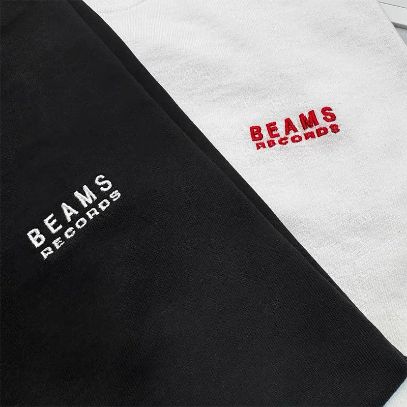 Japan Exports 25ss High-Quality Cotton T-Shirt Embroidered Logo Tees Couple Loose Short Sleeve Summer Casual O-Neck Tops ATFH