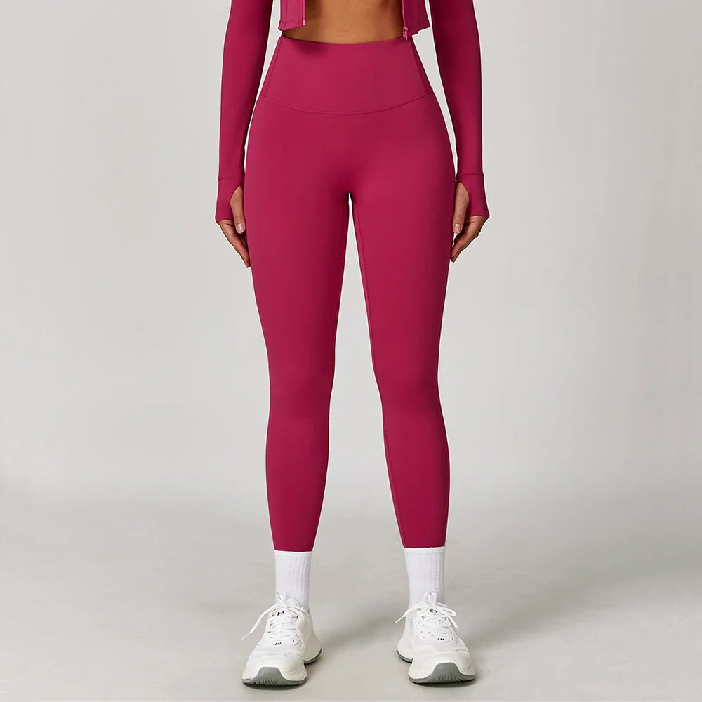Women's High Waist Yoga Leggings Sports Leggings High Stretchy Butt Lifting Breathable Sports Pants Women Gym Workout Leggings - ATFH