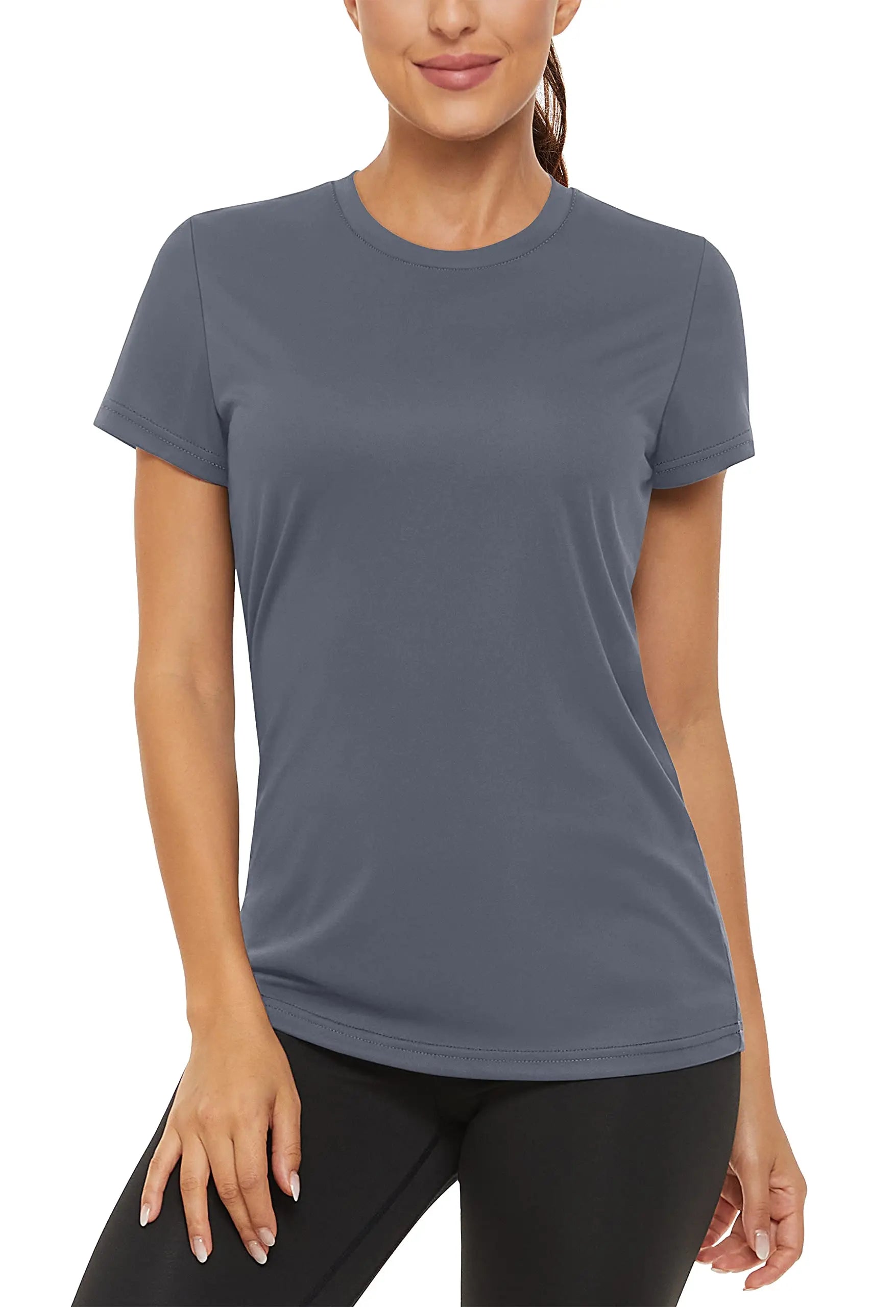 TACVASEN Summer Casual Performance T-shirts UPF 50+ Quick Dry Womens Sun Protection T-shirt Outdoor Running Swim Tee shirts Tops - ATFH