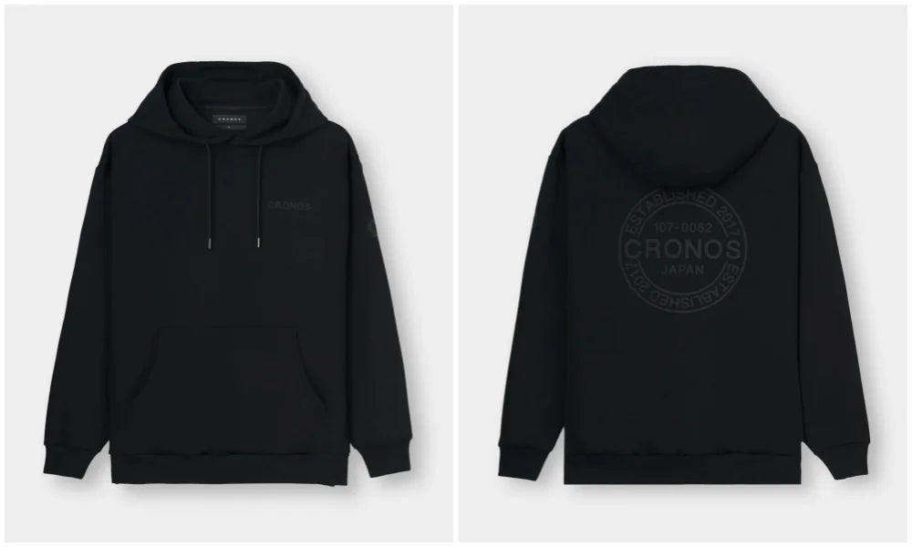 Men's Oversized Hoodie "CRONOS" Graphic Streetwear Sweatshirt Casual Long Sleeve Pullover Hip Hop Fashion Hooded Top for Male - ATFH