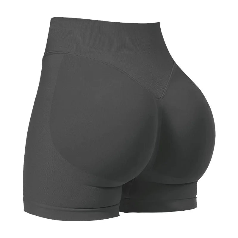 Women's High-Waisted Seamless Fitness Shorts: Tummy Control Compression, Butt-Lifting, High-Elastic Breathable, for YOGA