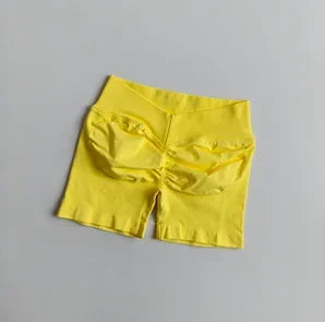 High-Waisted Peach Butt-Lifting Fitness Gym Sports Shorts for Women Tight-Fitting Belly-Control Outdoor Running Training Yoga