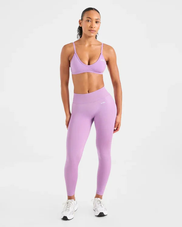2 Pieces Adapt Seamless Strappy Sports Bra Leggings Set Yoga Fitness Set Women Workout Running Sports Leggings Gym Suit - ATFH