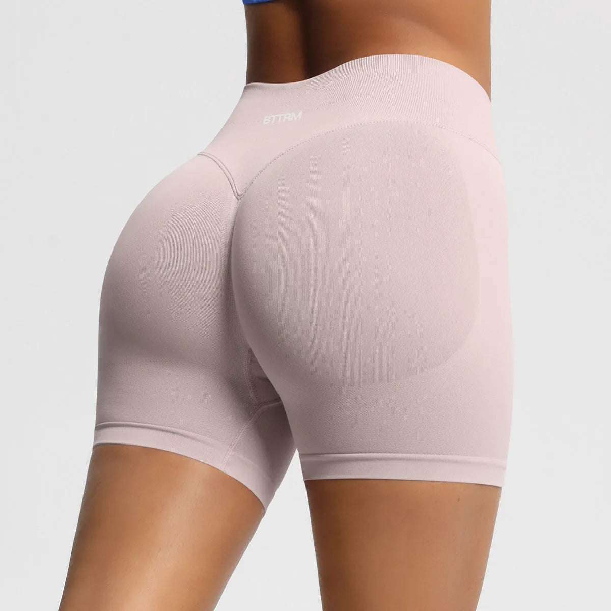 BetterMe High Waisted Yoga Shorts Fashionable and Sexy Running Fitness Pants Solid Color Yoga Leggings