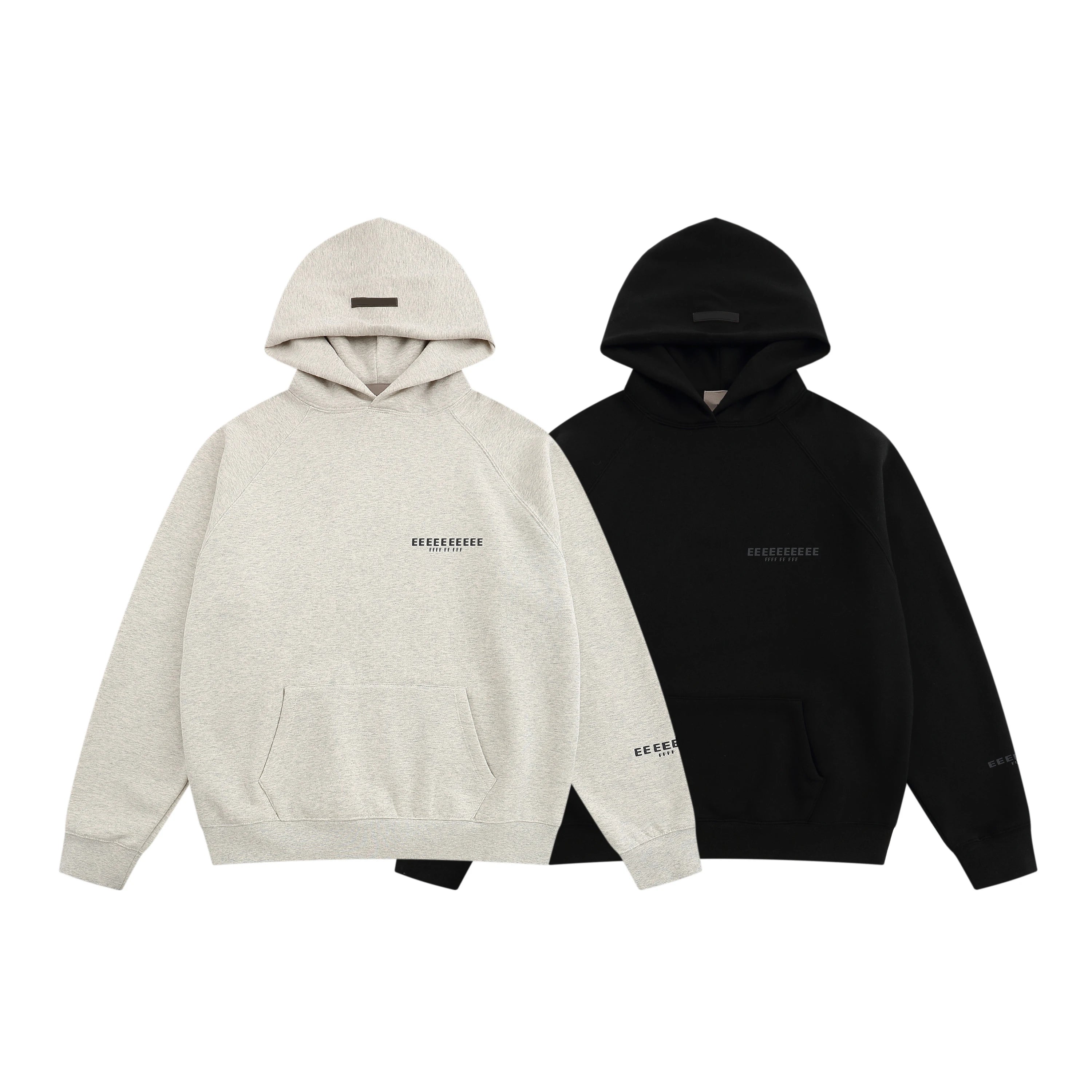 21fw Classic Brand Hoodies Double Line Small Logo Sweatshirt Loose Hoodie Men Women Fashion Cotton Brand Sweatshirts Hoodies - ATFH