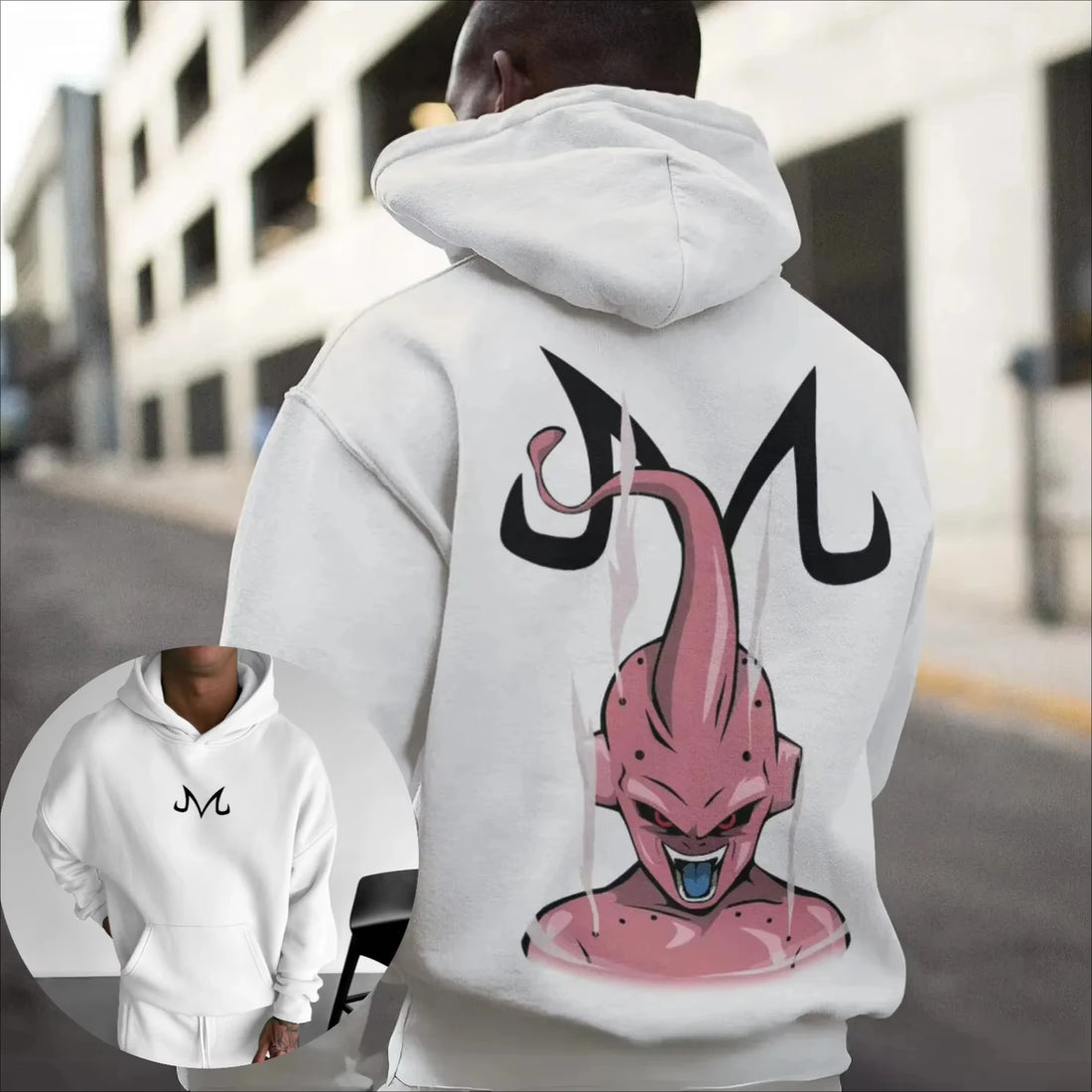 Dragon Ball Peripheral Hoodie 2025 Autumn/Winter New Men's Street Trend Casual Loose American Hip Hop Sweater Parent-child Top - ATFH