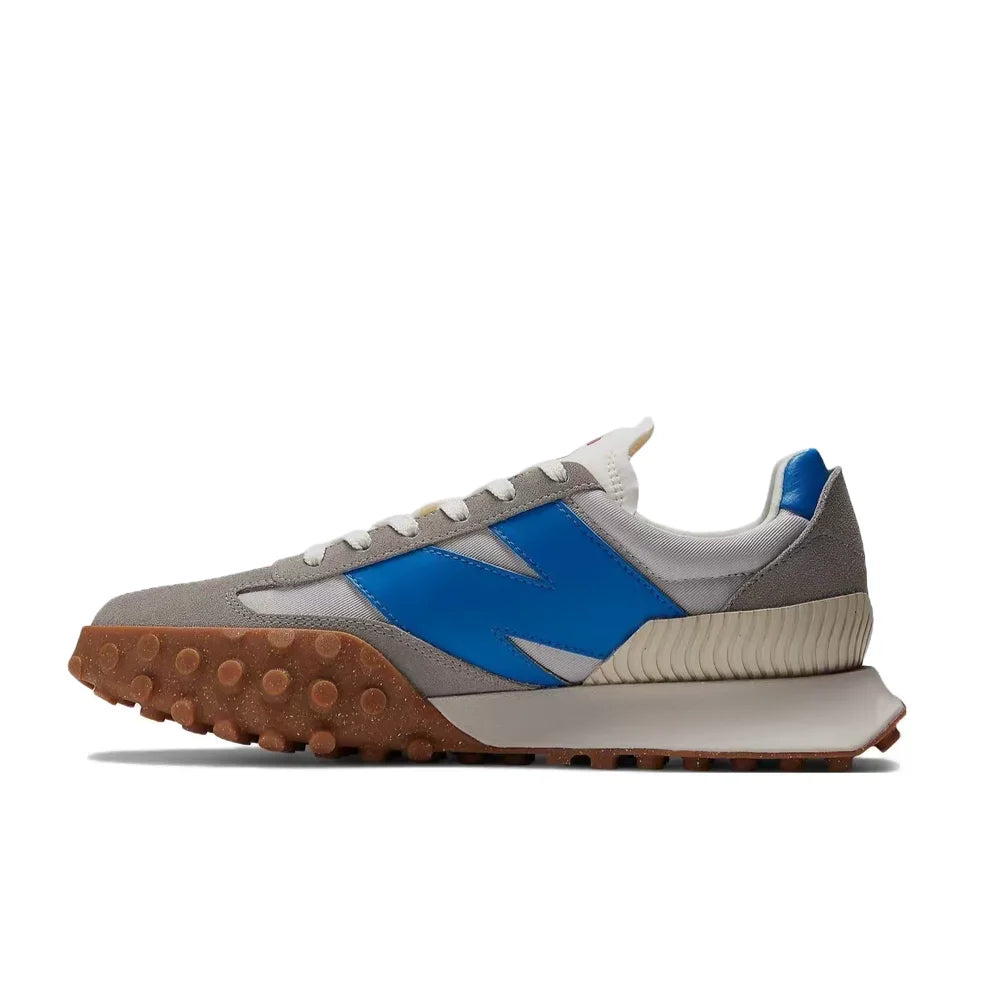 New Balance XC-72 Unisex Low-Top Sprint Running Shoes – Gray/Blue, Fabric/Leather, Durable Rubber Sole & Comfortable UXC72VD
